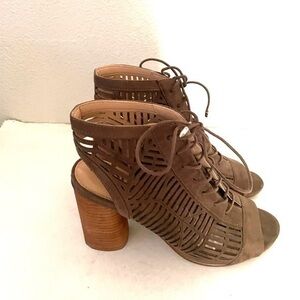 SAM EDELMAN Rocco cut out lace up heel sandal-9.5